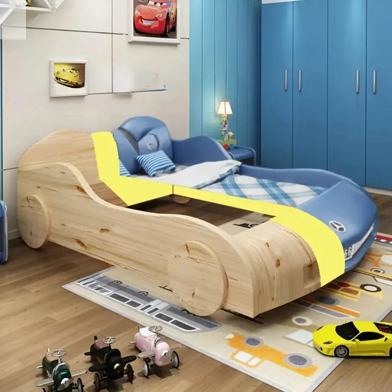 Kids Luxury Car Bed - Stylish Children's Bed with Integrated Storage
