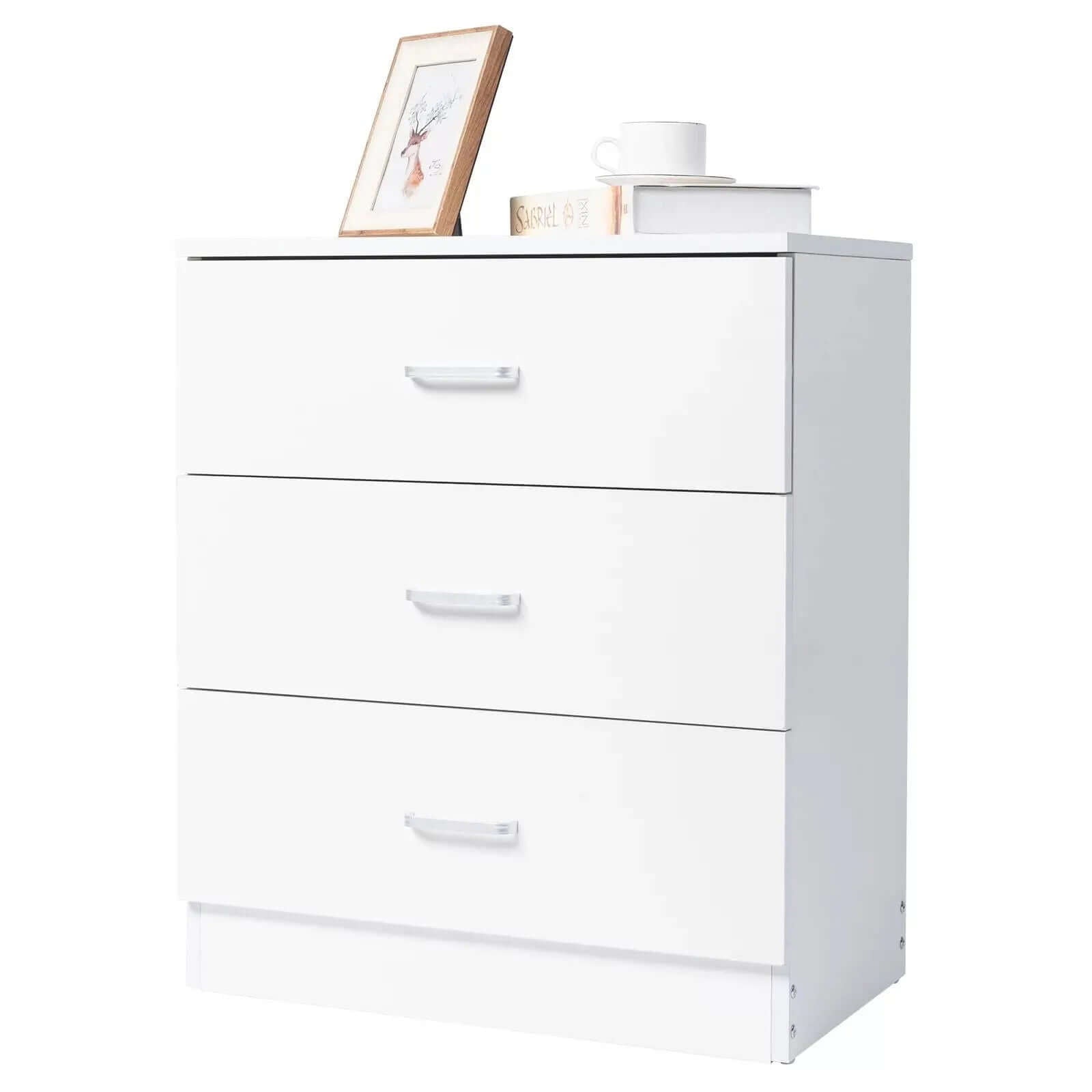 Elegant 3-Drawer White Dresser