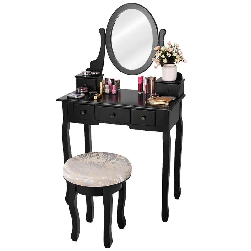 Elegant Vanity Makeup Table with stool