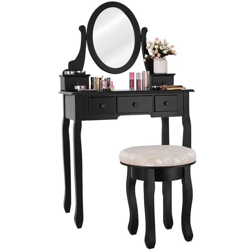 Elegant Vanity Makeup Table with stool
