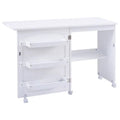 Folding Sewing Craft Table Shelf Storage Cabinet Home Furniture
