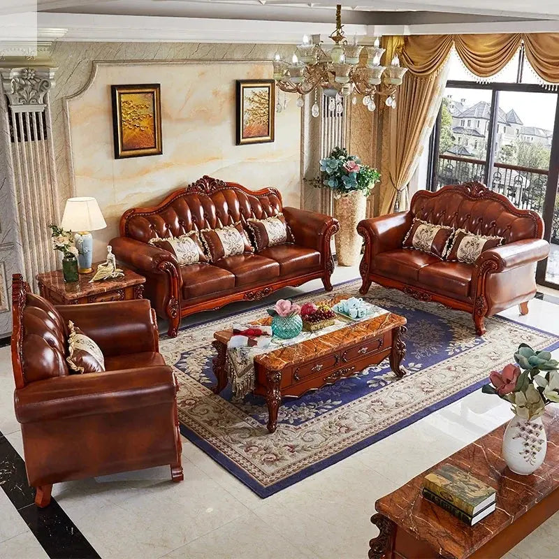 European Design furniture with Genuine Leather Modern Style Sofa