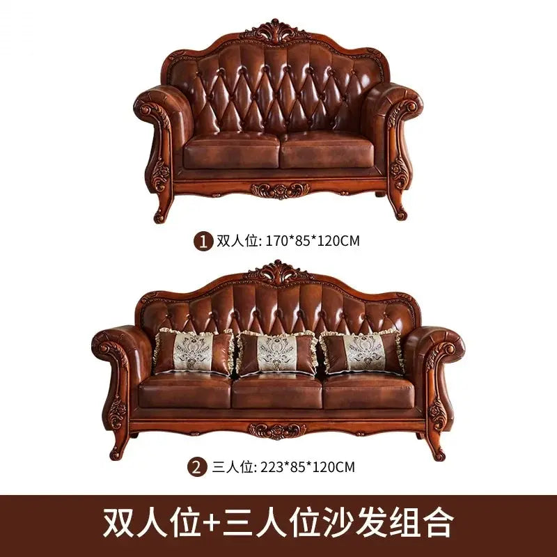 European Design furniture with Genuine Leather Modern Style Sofa