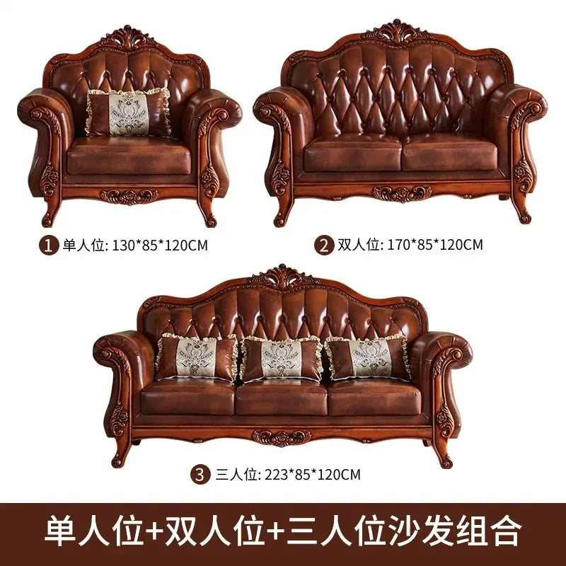 European Design furniture with Genuine Leather Modern Style Sofa